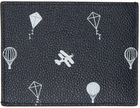 Thom Browne Navy Sky Icons Card Holder