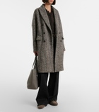 Brunello Cucinelli Herringbone wool-blend coat