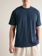 NN07 - Adam 3266 Slub Linen and Cotton-Blend Jersey T-Shirt - Blue