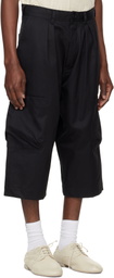 Jan-Jan Van Essche Black O-Project Ventile Gabardine Cargo Pants