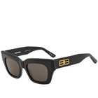 Balenciaga Women's BB0234S Sunglasses in Black/Grey