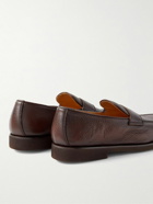 Brunello Cucinelli - Full-Grain Leather Penny Loafers - Brown