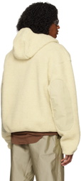 Entire Studios Beige Elbow Patch Hoodie