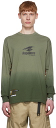 AAPE by A Bathing Ape Green Cotton Long Sleeve T-Shirt