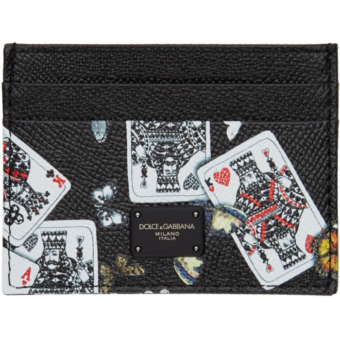 Photo: Dolce and Gabbana Black King Of Hearts Card Holder