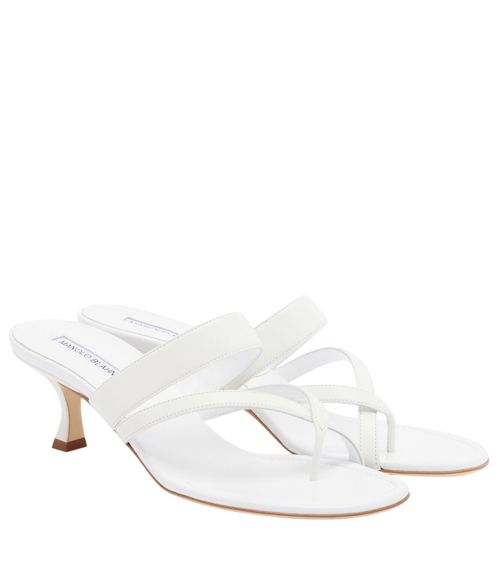Photo: Manolo Blahnik Susa leather thong sandals