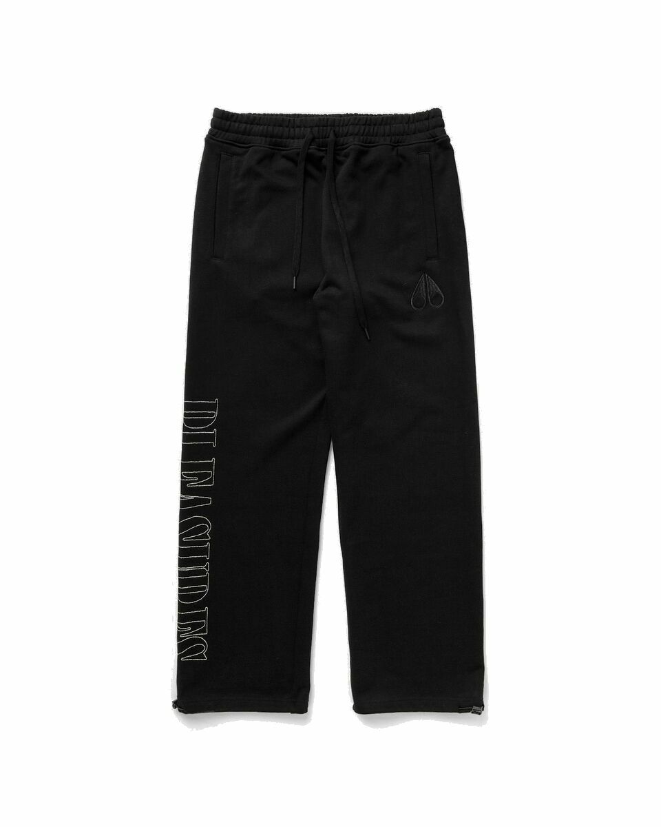 Photo: Moose Knuckles X Pleasures Logo Sweatpants Black - Mens - Sweatpants