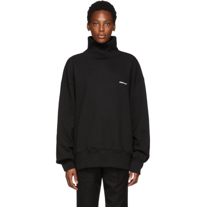 ADER error Black Turtleneck Sweatshirt ADER error