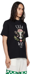 Casablanca SSENSE Exclusive Black Casa Way T-Shirt