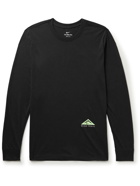 Nike Running - Trail Printed Dri-FIT T-Shirt - Black