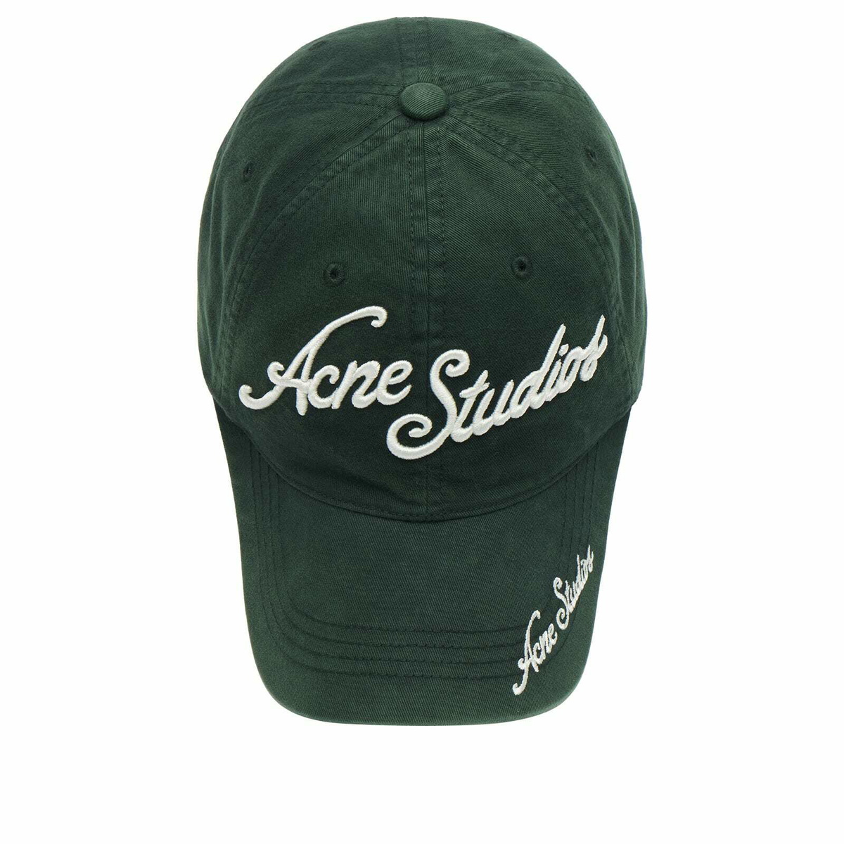 Acne Studios Men's Carliy Venice Cap in Dark Green 