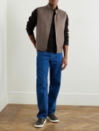 Zegna - Slim-Fit Shell Gilet - Brown
