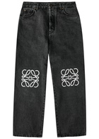 Loewe Anagram Wide-leg Jeans Black