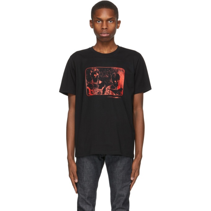 Photo: Eastwood Danso Black and Red Graphic T-Shirt