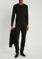 Tom Ford Henley Stretch-cotton top Black