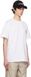 WOOYOUNGMI White Cotton Back Logo T-shirt