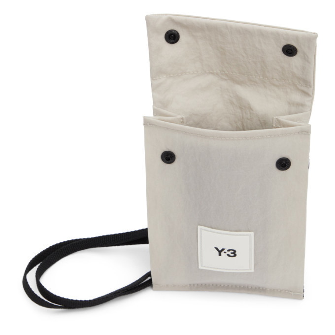 Y-3 Taupe CH3 Pocket Bag