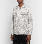 Needles - Camp-Collar Printed Sateen Shirt - Ivory