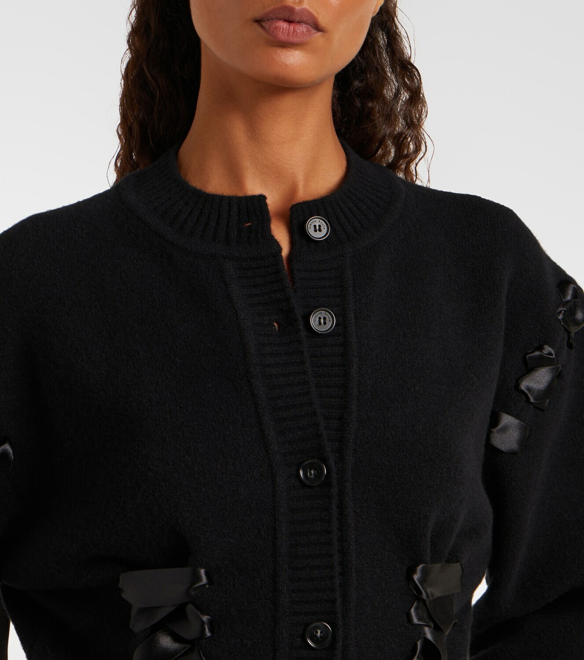 Simone Rocha Embellished wool-blend cardigan Simone Rocha
