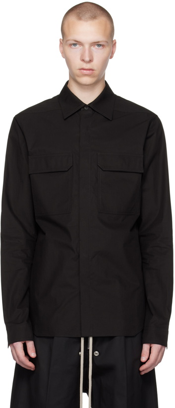 Photo: Rick Owens Black Work Shirt