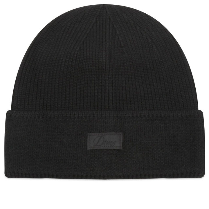 Photo: Dime Men's Cursive Rib Beanie in Black 