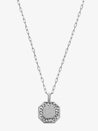 SHAY 18K White Gold Octagon Diamond Pendant Necklace
