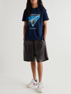 Casablanca - Casablance Aiiiiir Printed Organic Cotton-Jersey T-Shirt - Blue