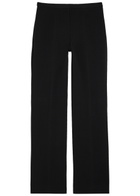 Another Tomorrow Straight-leg Jersey Trousers Black