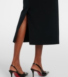 Safiyaa Reina asymmetric embellished midi dress
