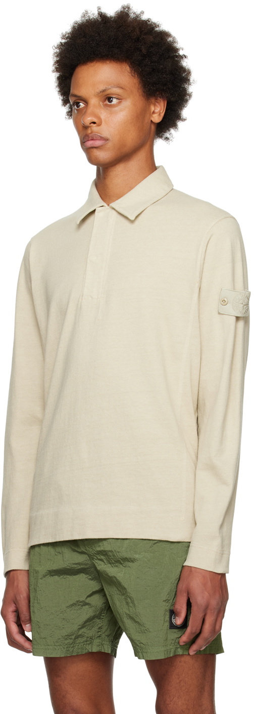 Polo shirt Stone  Ghost Piece 新品 Stone Island Beige Ghost Piece Polo Stone Island