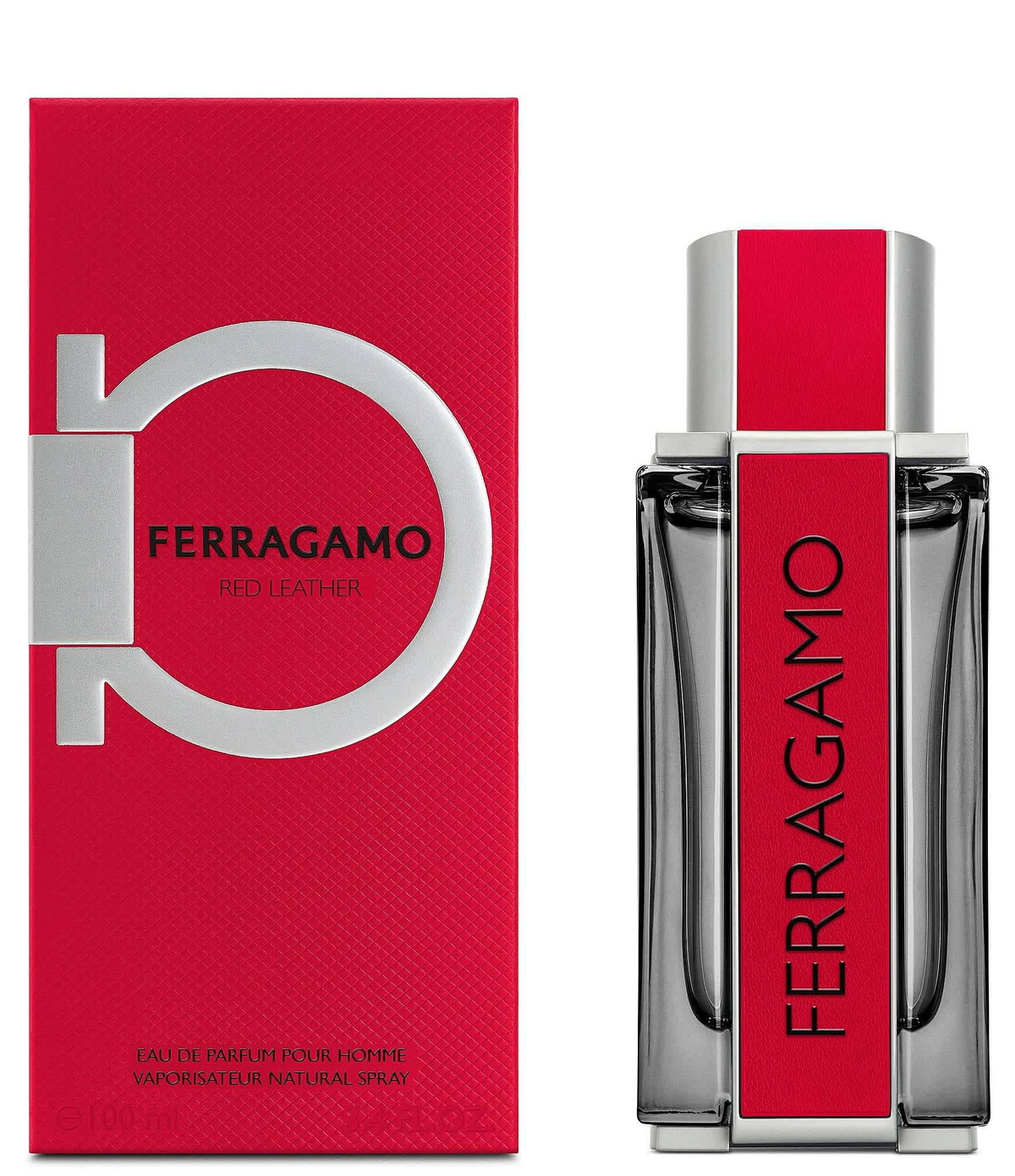 Salvatore Ferragamo Mens Red Leather EDP Spray 3.4 oz Fragrances 8052464896028