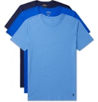 Polo Ralph Lauren - Three-Pack Cotton-Jersey T-Shirts - Blue