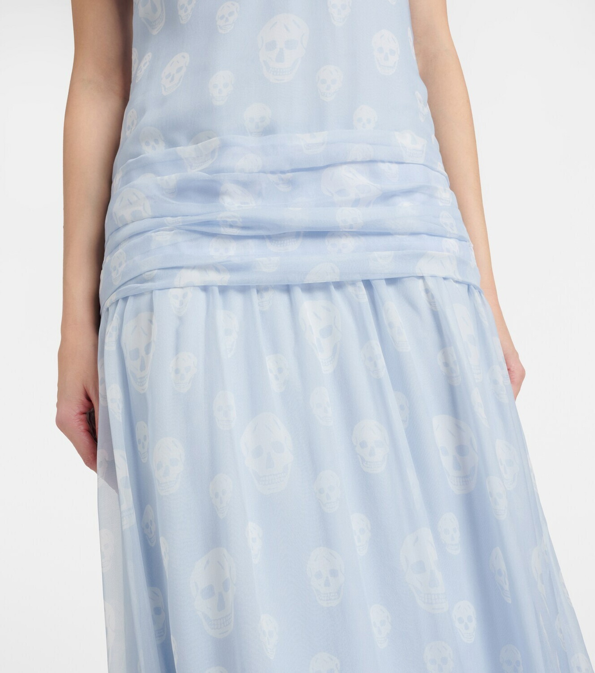 McQueen Polka-dot silk gown