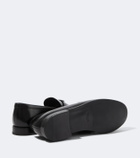 Prada Logo leather loafers