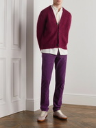 Massimo Alba - Straight-Leg Cotton-Corduroy Trousers - Purple