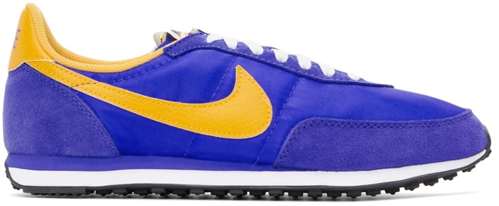 Photo: Nike Blue & Yellow Waffle Trainer 2 Sneakers