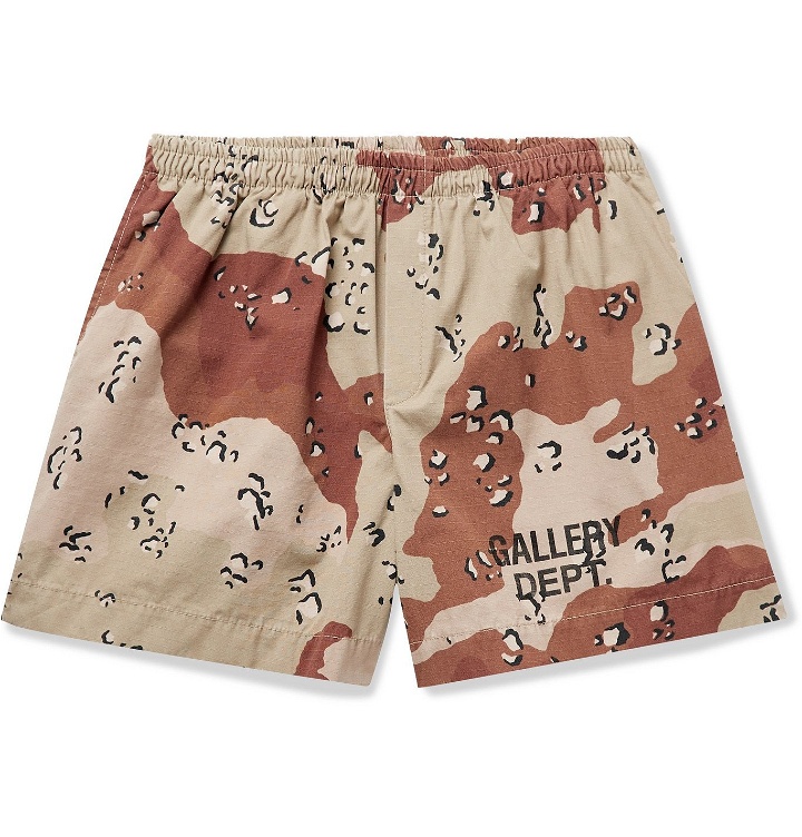 Photo: Gallery Dept. - Zuma Camouflage-Print Cotton-Blend Ripstop Shorts - Brown
