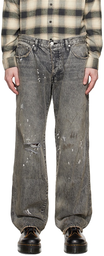 Photo: FRAME Gray Distressed Jeans