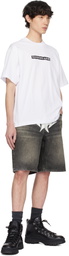 BAPE White Screen Print Stencil Logo Relaxed Fit T-shirt