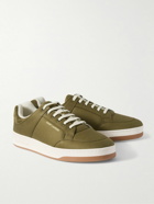 SAINT LAURENT - SL61 Suede-Trimmed Canvas Sneakers - Green