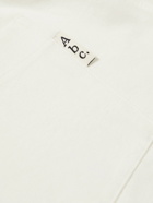 Abc. 123. - Webbing-Trimmed Cotton-Jersey T-Shirt - White