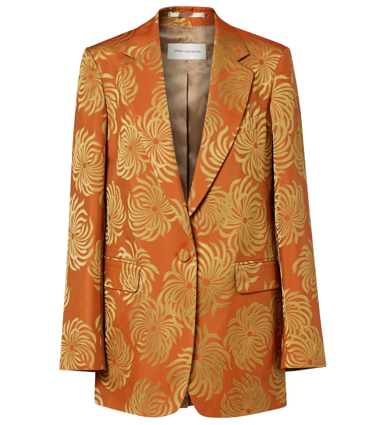 ZIP-UP JACQUARD JACKET Dries Van Noten風 ZIP-UP JACQUARD JACKET Dries Van Noten風