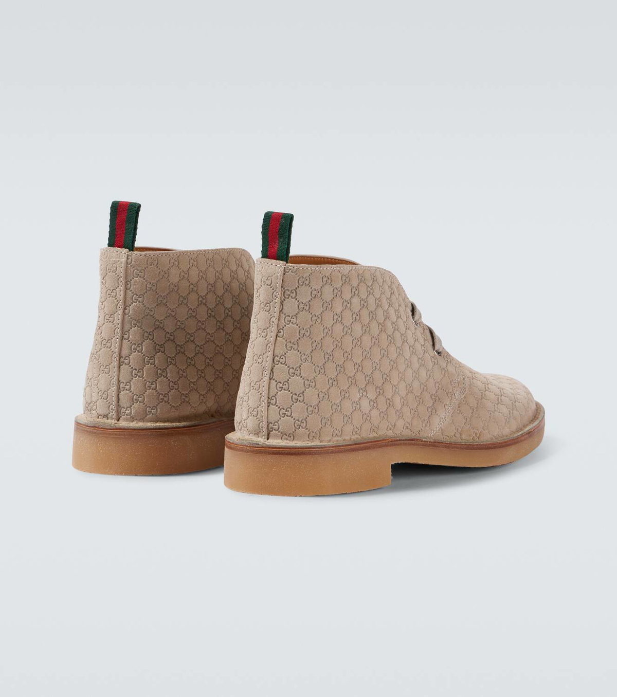 Gucci GG suede desert boots