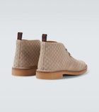 Gucci GG suede desert boots