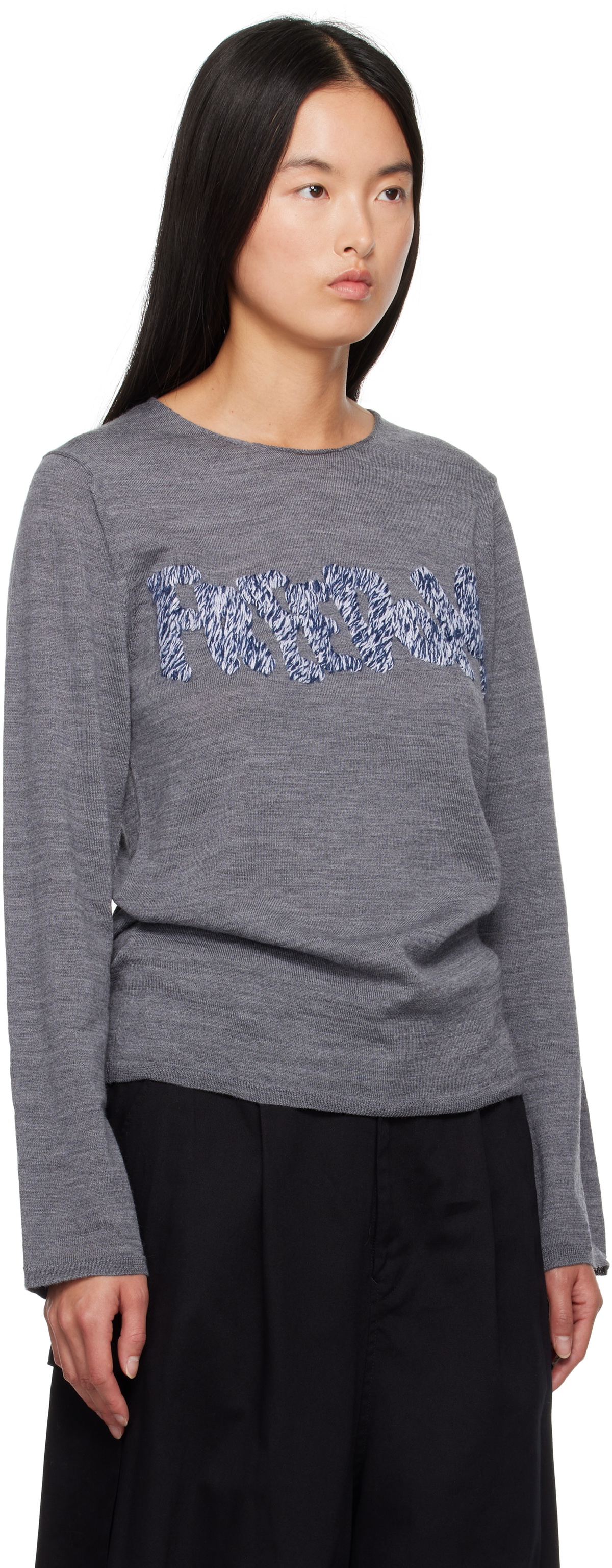 Comme des Garçons Shirt Gray 'Freedom' Sweater