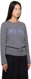 Comme des Garçons Shirt Gray 'Freedom' Sweater