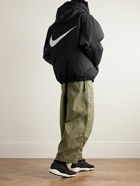 Nike - Solo Swoosh Logo-Appliquéd Padded Nylon Jacket - Black