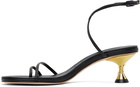 Studio Amelia Black Helix 50 Heeled Sandals