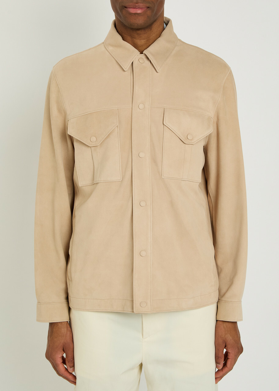 Valstar Blackley Suede Overshirt Peach