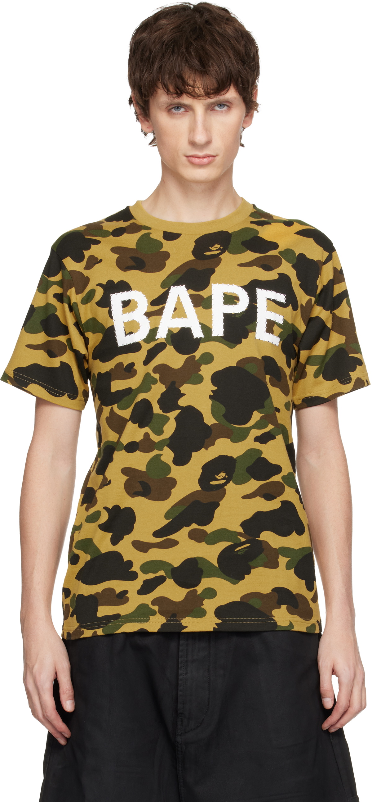 BAPE Green 1st Camo One Point Polo A Bathing Ape